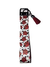Red Roses Keyfob Wristlet Keychain