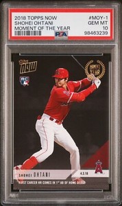 2018 Topps Now SHOHEI OHTANI MOY-1 RC Rookie Moment of the Year PSA 10 GEM MINT