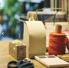 Hobonichi Techo Tools & Toys Stappo Mini Stand Pouch Canvas: Ivory Brown NEW