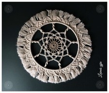 Macrame boho round mandala wall hanging wedding decoration