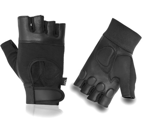 Mens Weight Lifting Gel Padded Gloves Gym Training Workout Fitness Bodybuilding - Picture 2 of 3