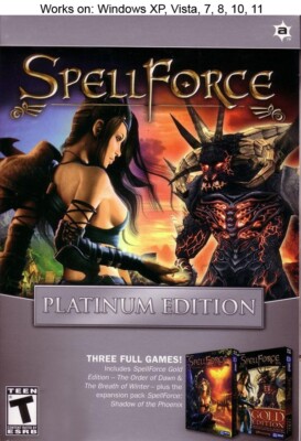 SpellForce Platinum PC Game Order of Dawn Breath of Winter Shadow of the Phoenix