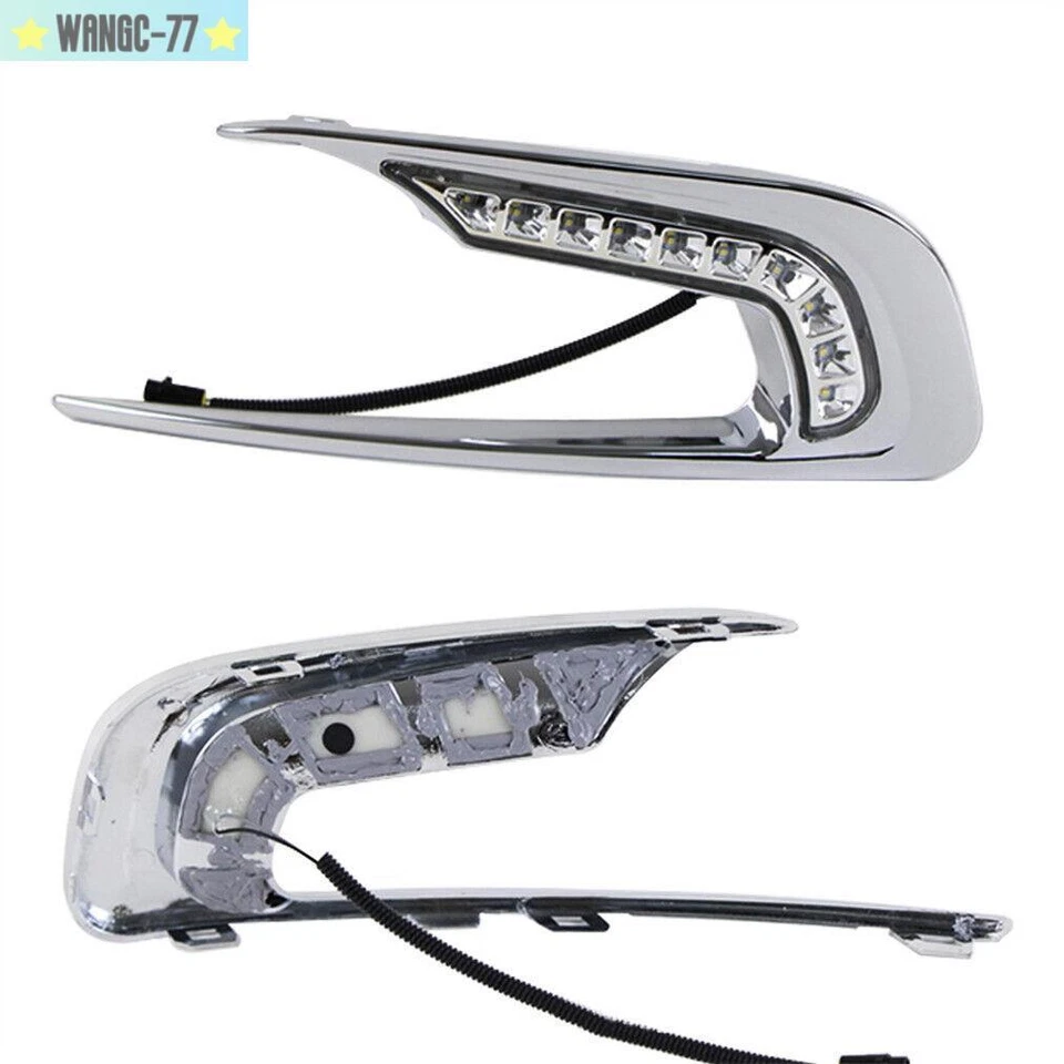 Par de luces de circulación diurna LED antiniebla DRL para Peugeot 2008 2014-2016 nuevas Foto 3 de 4