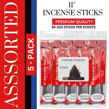500 Incense Sticks 11'' Variety Bulk Pack Hand Dipped Buy Mix Match Wholesale