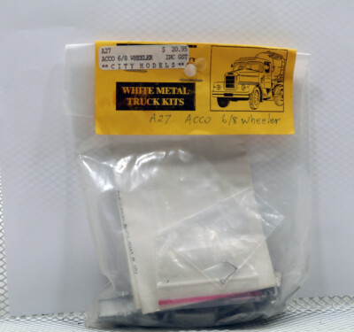 wc City Models A27 ACCO 6/8 WHEELER Tractor KIT OO 1:76  white metal  KIT