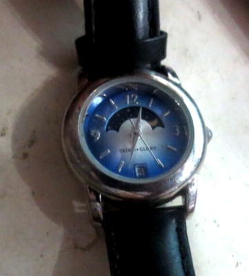 VINTAGE FADED GLORY Date Elegant Moon Phase Quartz Women display picture 1