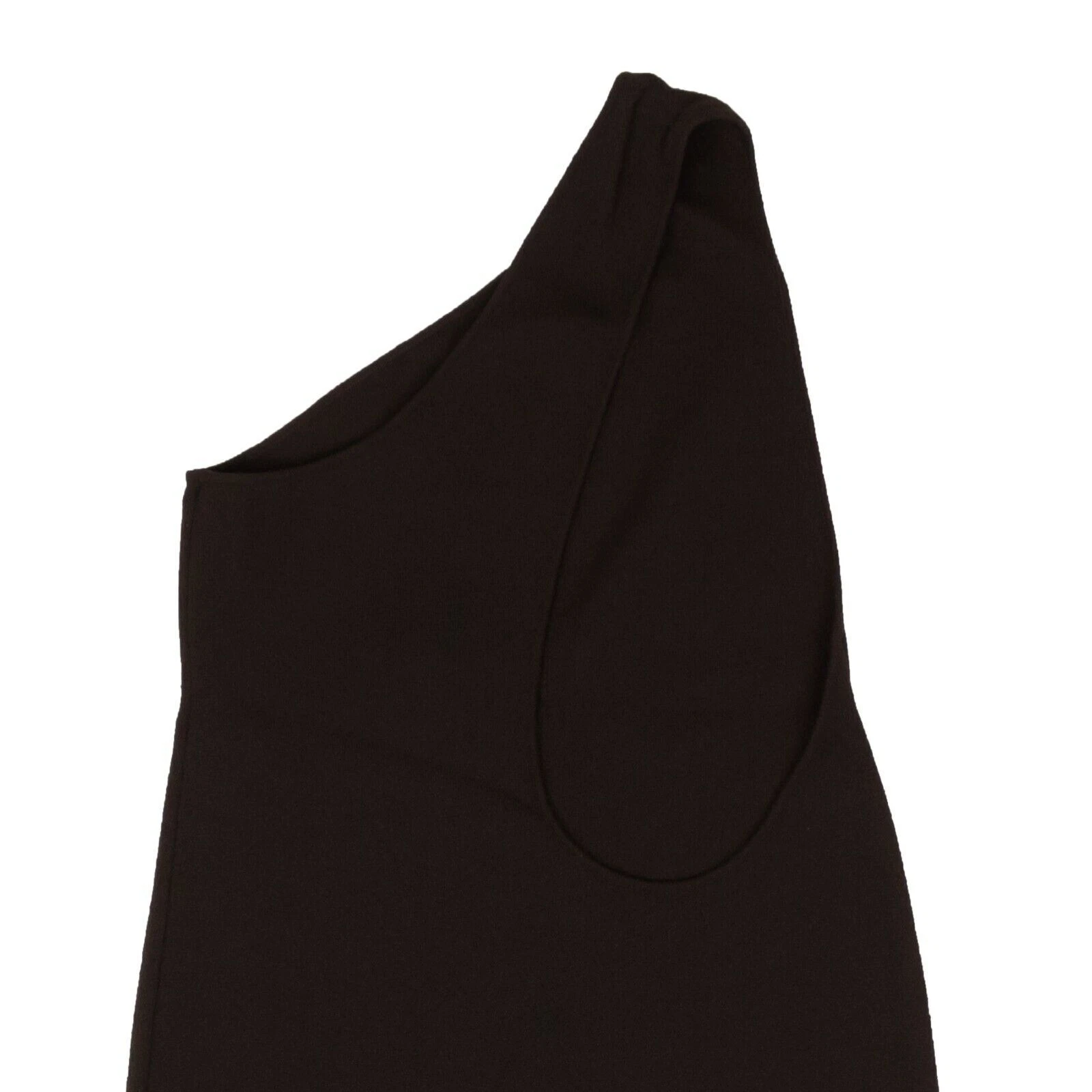 Abito midi in maglia monospalla marrone BOTTEGA VENETA nuovo con etichette taglia 6 42 $2200