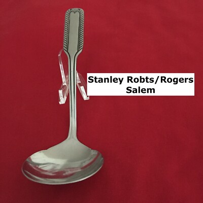 Stanley Roberts Rogers SALEM Gravy Ladle 6 1/2'' Stainless Steel Flatware