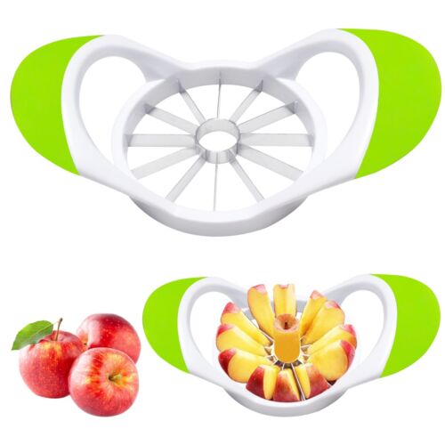 Apple Slicer Corer Cutter 8 & 12 Wedges Slice Blades Stainless Steel Ultra Sharp - Picture 2 of 6