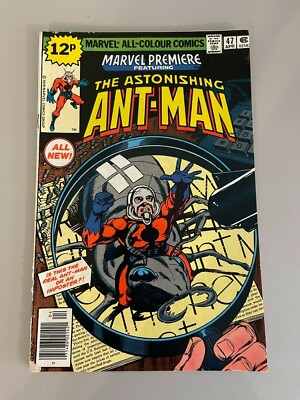 MARVEL PREMIERE '' THE ASTONISHING ANT-MAN '' SCOTT LANG Comic #47 APR 1979 UK 12p