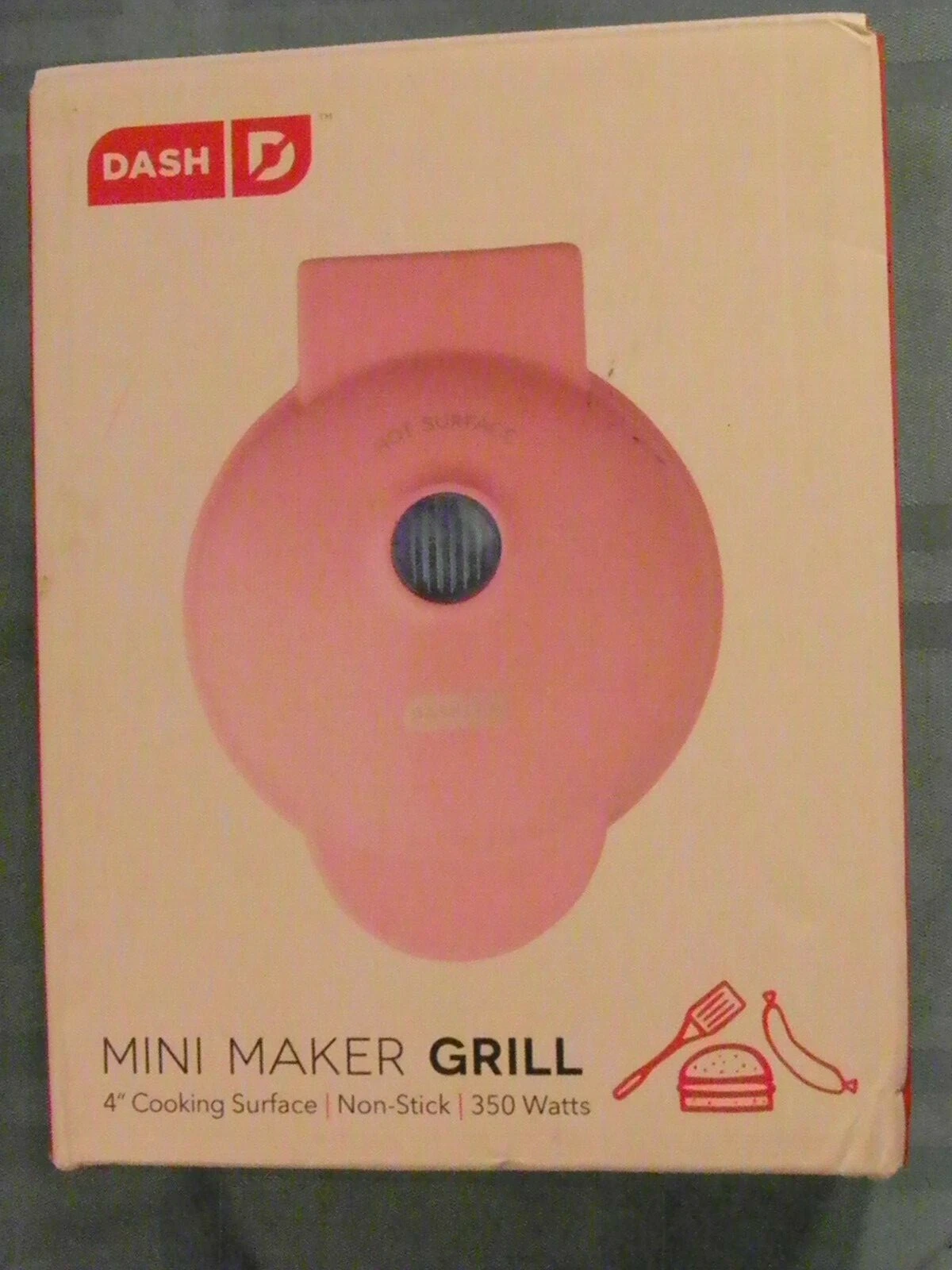 DASH Mini Waffle Maker Machine Pink 4" New In Box