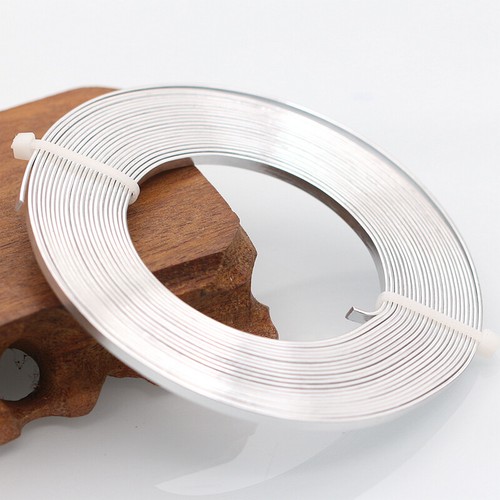 Fil D'Aluminium Plat Peint De 5M/Rouleau Pour Artisanat De Bracelets Et Bijoux - Bild 10 von 26