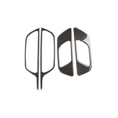 4PCS Real Carbon Fiber Inner Door Handle Panel Trim Cover Fits 20-25 X247 GLB250
