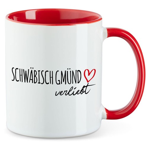 Kaffeetasse Schwäbisch Gmünd verliebt Keramik Tasse Geschenkidee Souvenir Präsen - Picture 16 of 50