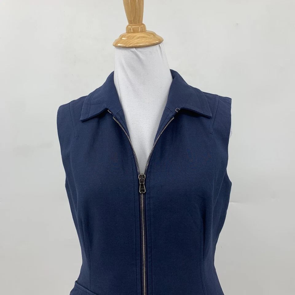 Mini Vestido Pearl by Lela Rose para Mujer 2 Bolsillos con Cremallera Sin Mangas Cuello Grueso Foto 3 de 4