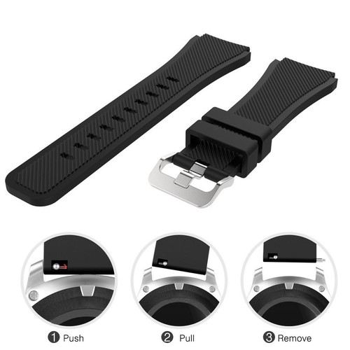 Silicone Replacement Watch Band Strap for LG Watch R W100 LG Watch Urbane W150 - Picture 7 of 43