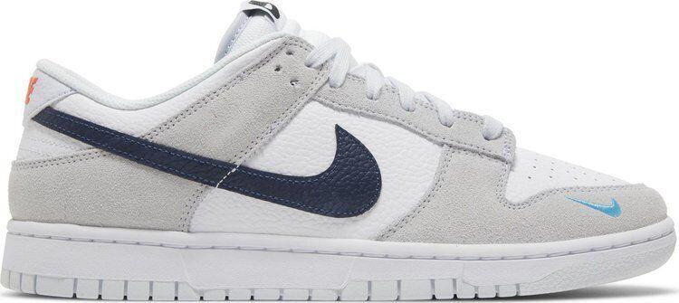 Nike Dunk Low Mini Swoosh - Football Grey Midnight Navy - 1 of 1