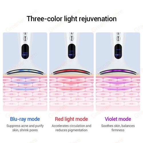 LED Microcurrent Facial Skin Tightening Firming Device V-Face Neck Lift Beauty - Picture 11 of 26