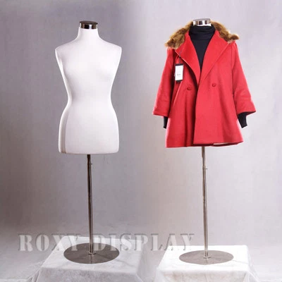 ROXY DISPLAY White Color Female Size 14-16 Mannequin Manikin Dress Form #F14/16W+BS-04