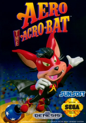 Aero The Acro Bat (Usa) Sega Genesis 2"X3" Pin Button Badge