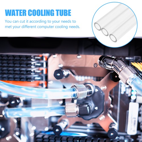 4 Pcs Tubo Rigido Per Il Raffreddamento Ad Acqua Del Computer Trasparente - Afbeelding 3 van 10