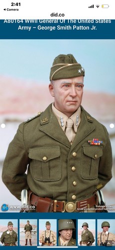 Figura soldado DID A80164 1/6 George Smith Patton Jr Segunda Guerra Mundial - Imagen 10 de 23
