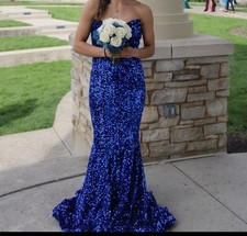 Women's Royal Blue Prom Dress SIZE 4