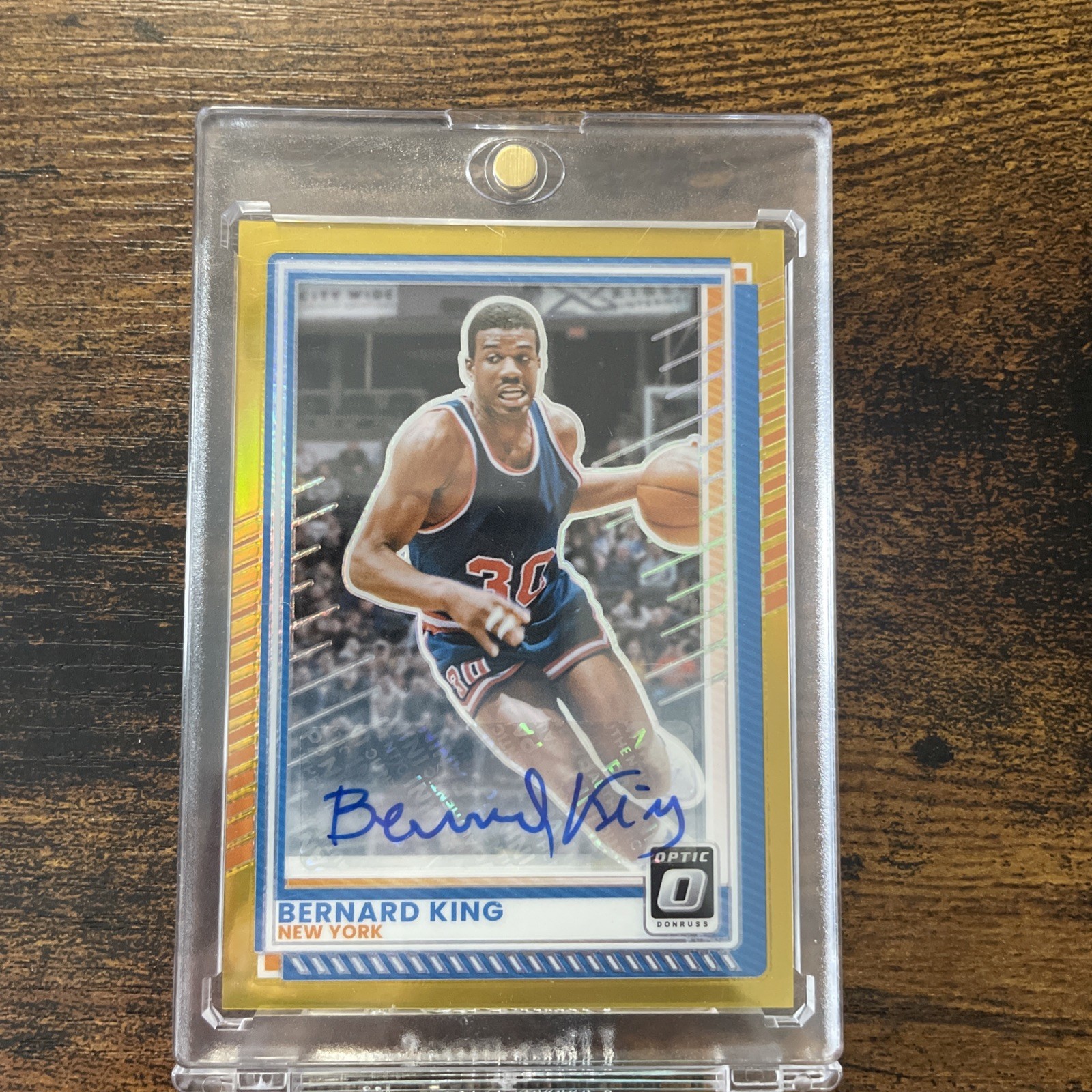 Bernard King 2025-26 Panini Donruss Optic - Gold Prizm Auto /10 Kings SSP HIT