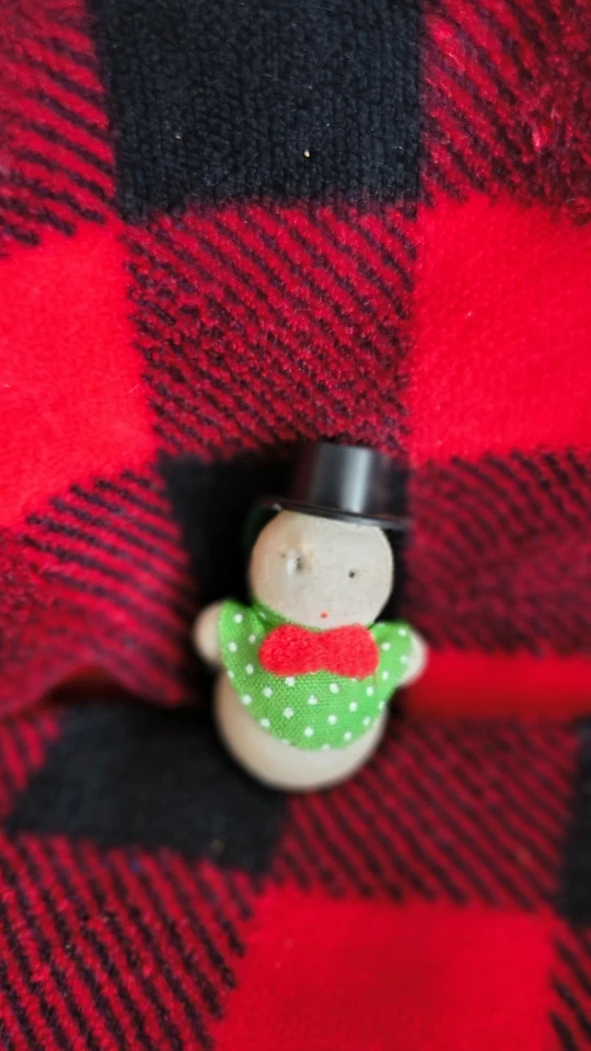 Enfeite vintage de feltro para cachimbo de Natal Japão Papai Noel meia de pelúcia  - Imagem 4 de 4