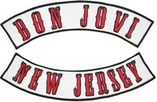 Bon Jovi New Jersey Iron Patch Embroidered Large Size Embroidery Patch