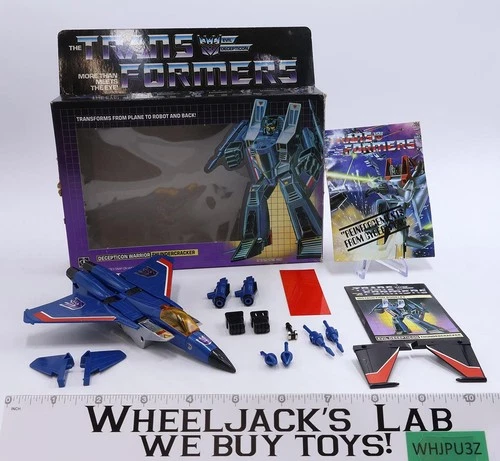 Thundercracker 100% Complete W/ BOX G1 Transformers 1984 G1 Vintage Figure