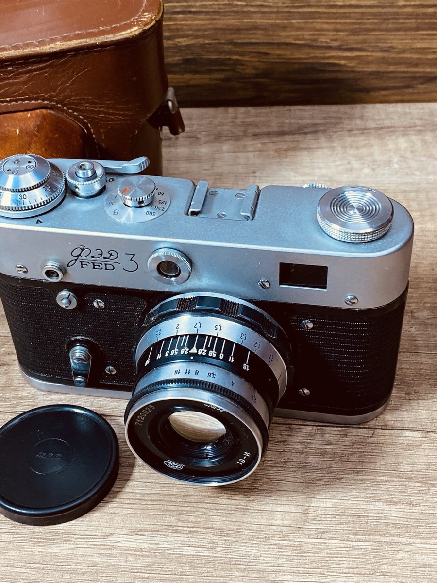 Film Camera 35 mm Fed 3 Soviet Vintage USSR Tested Industar-61