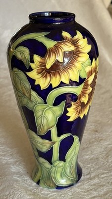 Sunflower Cobalt Blue Porcelain Art Collection by Beneya Vase Retired Design