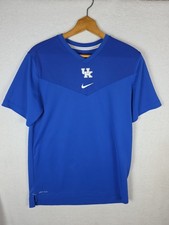 University Of Kentucky Wildcats Nike Dri Fit On Field Sz M Vee Neck Short Sleeve