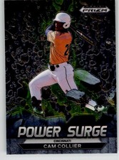 Cam Collier 2022 Panini Prizm Draft Picks Power Surge PS-CC Cincinnati Reds