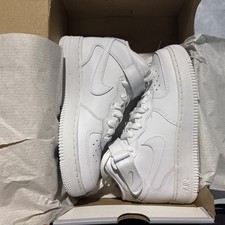 Nike Air Force 1 Mid GS Uptowns Triple White/White 314195-113 Size US 4Y / W5.5