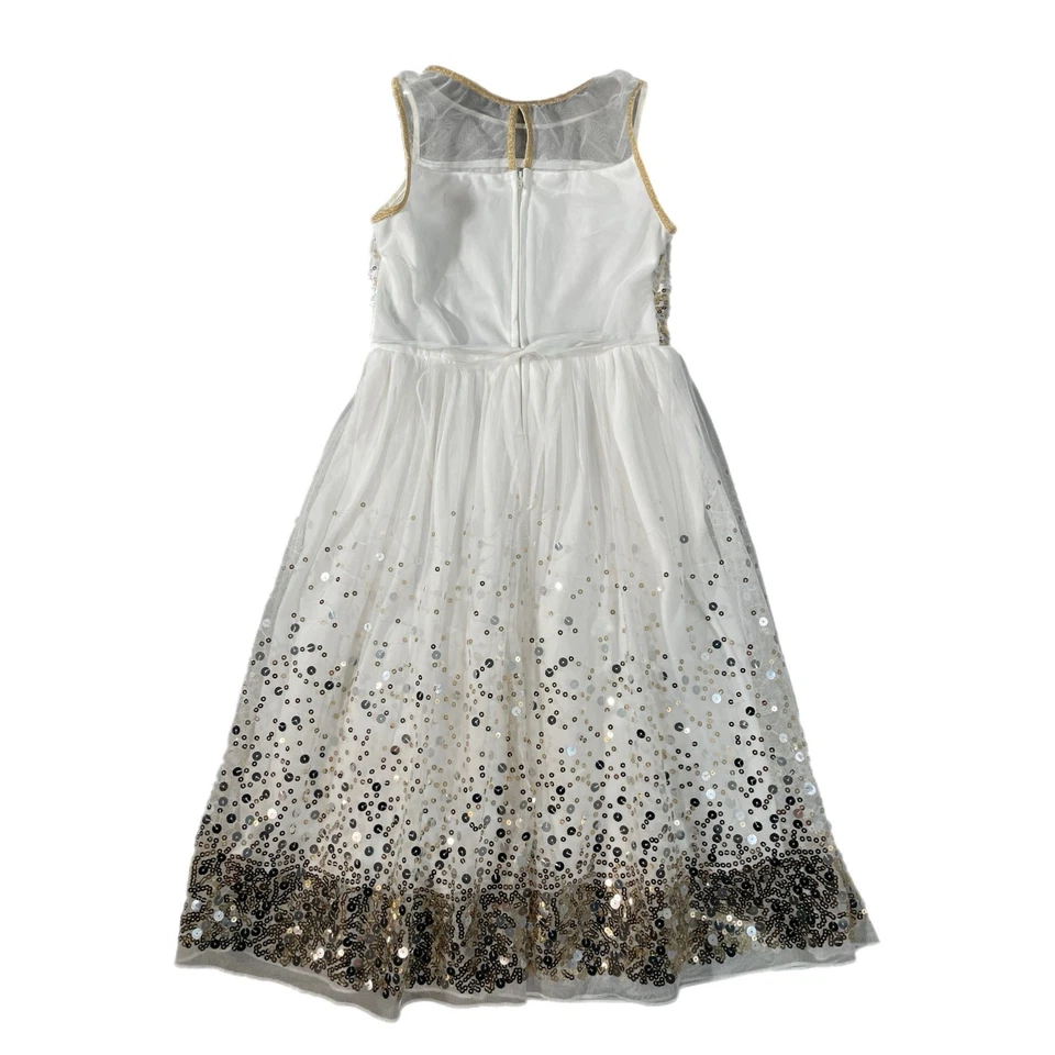 Speechless 女孩白色亮片薄纱连衣裙 16 码派对圣诞假期 — 第 4/4 张图片