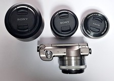 Sony Alpha A5100 24.3MP Digital Camera with 4 lens Free EMS Premium Shipping 