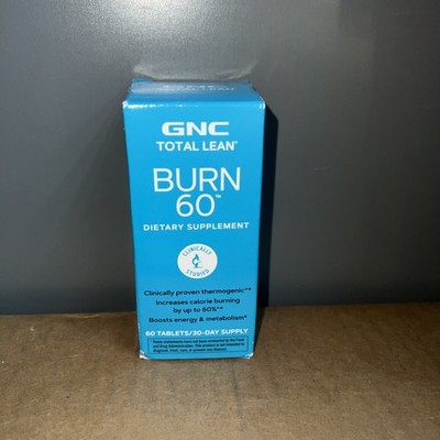 GNC Total Lean Burn 60 Dietary Supplement 60 Tablets Weight Loss Metabolism
