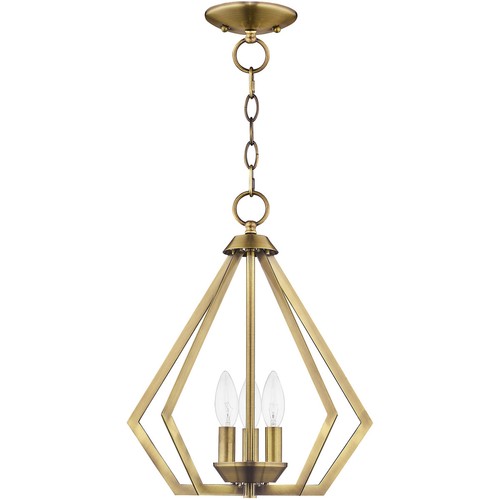 Livex Lighting 40923-01 Prism Mini Chandelier Antique Brass - Picture 11 of 11