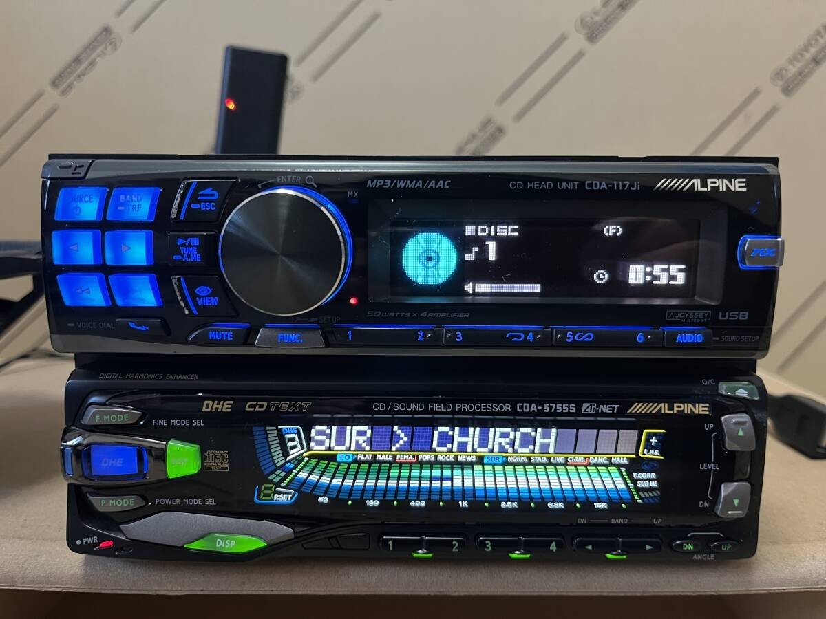 Alpine CDA-117Ji CDA-5755S Car Audio CD Player 1DIN DSP RCA USB