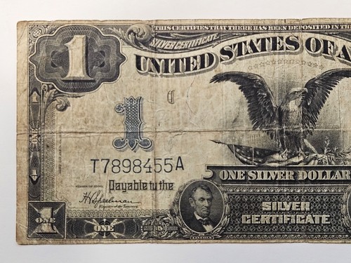 1899 $1 SILVER CERTIFICATE BLACK EAGLE ~ COLLECTOR GRADE NOTE T7898455A - Picture 3 of 6
