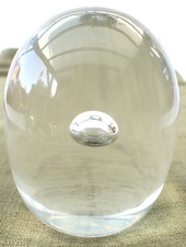 Sammler Objekt Alfredo Barbini Murano Glas Paperweight Briefbeschwerer signiert