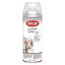 Krylon K01303007 Spray Paint, Crystal Clear, Gloss, Solvent, 11 Oz