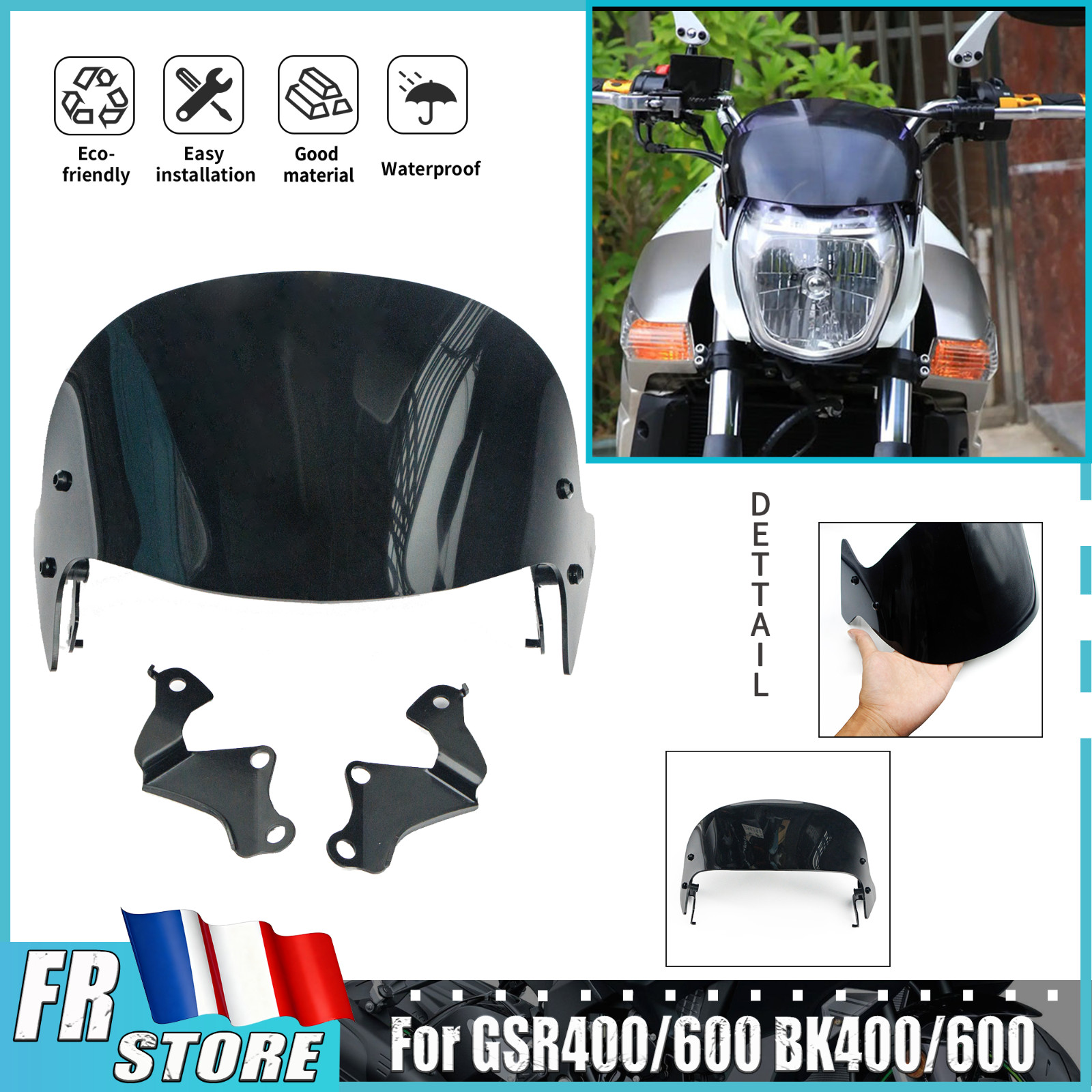 Bulle Suzuki GSR 600 pour les trajets quotidiens et les balades routières le week-end