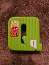 Vintage Tyco Sesame Street Textured Alphabet Replacement Letter Q