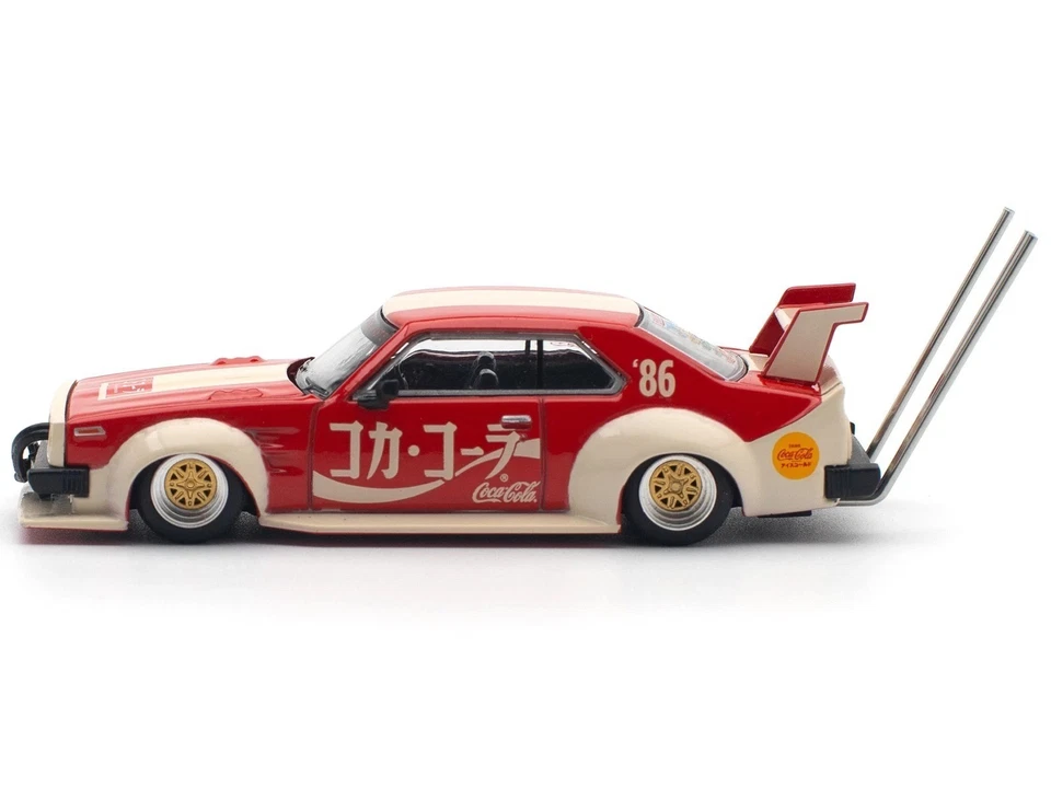 POP RACE 1:64 SKYLINE GT-R V8 DRIFT "HAKOSUKA" RHD "COCA-COLA" MODELO PR640135-1F Foto 4 de 4