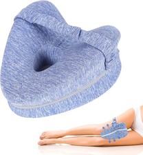 Knee Pillow for Side Sleepers - Sciatica, Hip Back Pain Relief Pillow with Adj