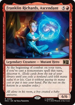 x1 Franklin Richards, Ascendant R MTG Commander: Marvel Super Heroes M/NM, Engli