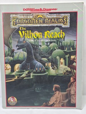 Advanced Dungeons & Dragons The Vilhon Reach 9520 w/Map Forgotten Realms